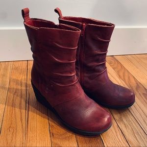 Miz Mooz Dark Red Boots size 8M